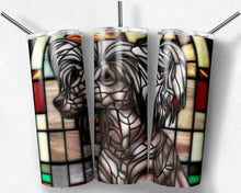 Load image into Gallery viewer, Chinese Crested Hairless Dog Stained Glass