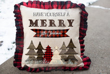 Load image into Gallery viewer, Buffalo Plaid &amp; Wood Have Yourself a Merry Little Christmas