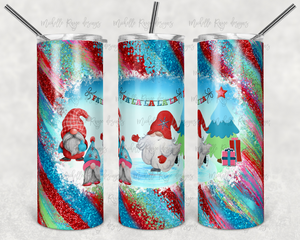 GNOME CHRISTMAS RED PINK TEAL GREEN MILKY WAY s