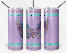 Load image into Gallery viewer, Tooled leather purple Angel