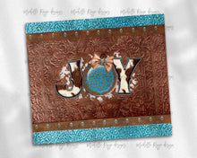 Load image into Gallery viewer, Cowboy Christmas Joy, Rust and Teal