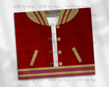 Load image into Gallery viewer, Boys Varsity Jacket Crimson and Gold African American