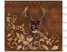 Load image into Gallery viewer, Deer Head on Large Wood Flourishes