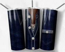 Load image into Gallery viewer, Denim Jacket Diamonds Pearls and Lace