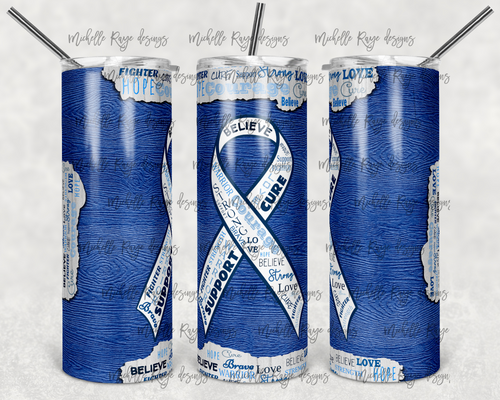 Diabetes Awareness Blue Ribbon