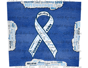 Diabetes Awareness Blue Ribbon
