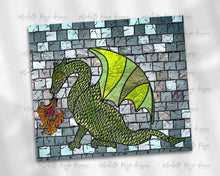 Load image into Gallery viewer, Green Dragon Stained Glass