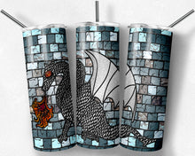 Load image into Gallery viewer, White Dragon Stained Glass