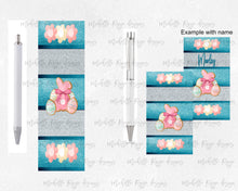 Load image into Gallery viewer, Easter Bunny and Flower Pen Wraps in Two Sizes
