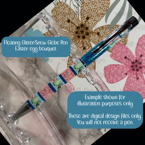 Easter Bunny Egg and Chick Pen Wraps Two Designs Each in Two Sizes