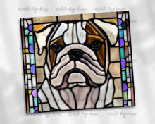 Load image into Gallery viewer, English Bulldog Stained Glass