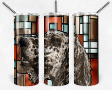 Load image into Gallery viewer, English Setter Dog Stained Glass