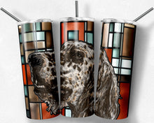 Load image into Gallery viewer, English Setter Dog Stained Glass