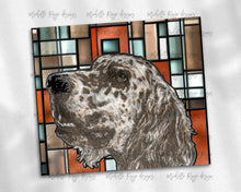 Load image into Gallery viewer, English Setter Dog Stained Glass