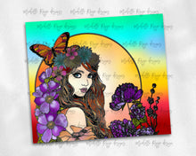 Load image into Gallery viewer, Floral Butterfly Fairy Stained Glass