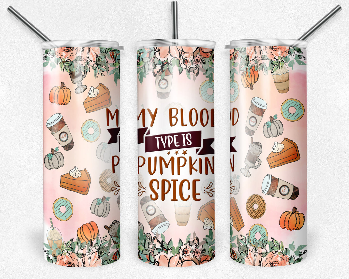 My Blood Type is Pumpkin Spice Fall Doodles