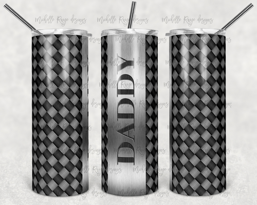 Father's Day Metal Basket Weave (Text not on actual design - Text PNG files included for your use)