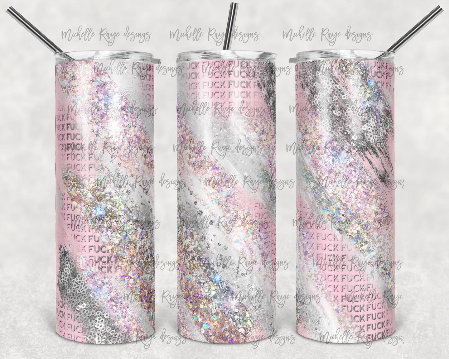 F Bomb Pink Holographic Milky Way