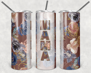 Rust Rose Gold Floral Mama