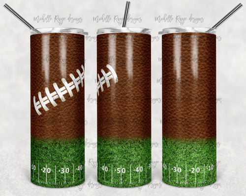 Football Pigskin on the Yard Line