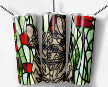 Load image into Gallery viewer, French Bulldog - Tan with Blue Eyes - Dog Stained Glass