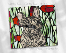 Load image into Gallery viewer, French Bulldog - Tan with Brown Eyes - Dog Stained Glass