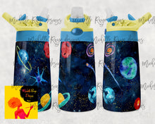 Load image into Gallery viewer, Kids Galaxy, Solar System, Outer Space Cup 12 oz Kids Flip Cup