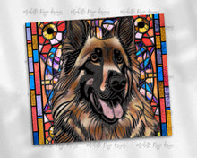 Load image into Gallery viewer, German Shepherd Dog Stained Glass