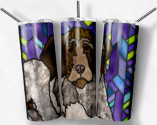 Load image into Gallery viewer, German Wirehaired Pointer Dog Stained Glass