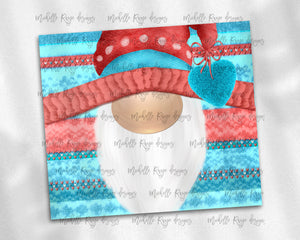 Christmas Knit Gnome Red and Teal