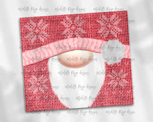 Load image into Gallery viewer, Christmas Knit Gnome Coral and Pink Snowflakes