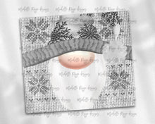 Load image into Gallery viewer, Christmas Knit Gnome Gray Snowflakes