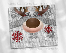 Load image into Gallery viewer, Christmas Knit Reindeer Gray and Red