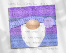 Load image into Gallery viewer, Christmas Knit Gnome Purple and Periwinkle Snowflakes