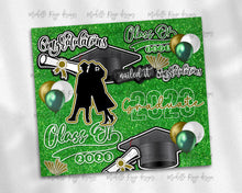Load image into Gallery viewer, Green and Gold Glitter 2023 Graduation Burst