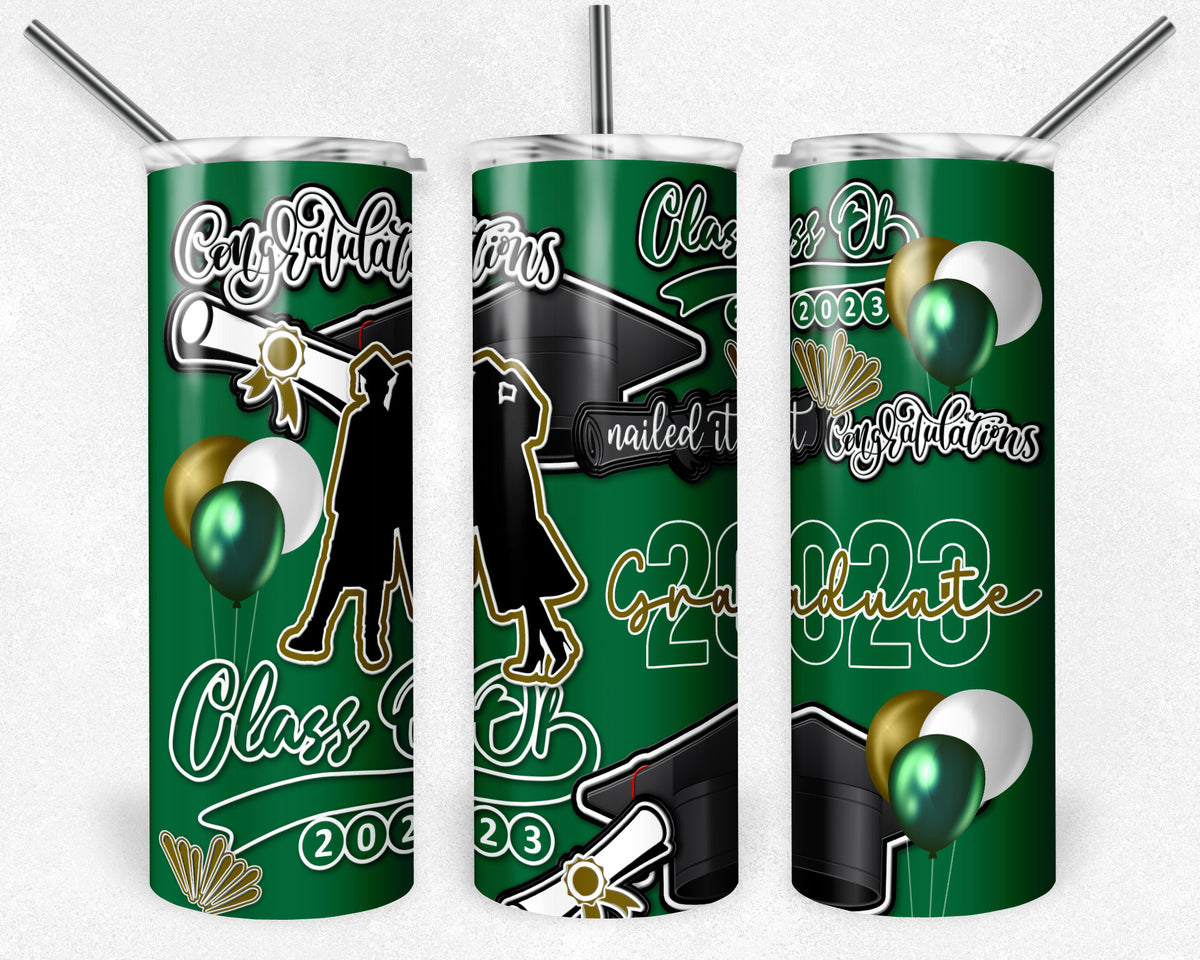 Green and Gold 2023 Graduation Burst – Michelle Raye Designs