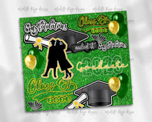 Load image into Gallery viewer, Green and Yellow Glitter 2023 Graduation Burst