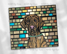 Load image into Gallery viewer, Great Dane - Fawn -  Dog Stained Glass