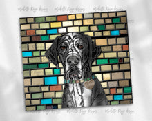 Load image into Gallery viewer, Great Dane - Mantle -  Dog Stained Glass