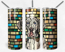 Load image into Gallery viewer, Great Dane - White -  Dog Stained Glass