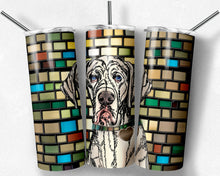 Load image into Gallery viewer, Great Dane - White -  Dog Stained Glass