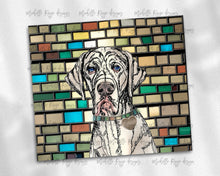 Load image into Gallery viewer, Great Dane - White -  Dog Stained Glass