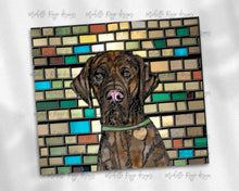 Load image into Gallery viewer, Great Dane - Brindle -  Dog Stained Glass