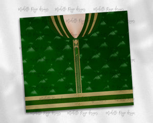 Girls Varsity Jacket Green and Gold