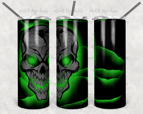 Skull Neon Bright Neon Green