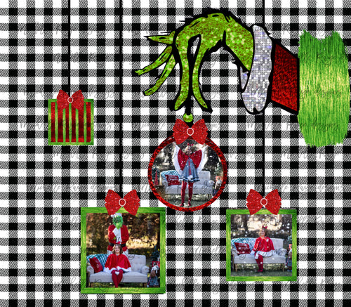 Grinch Christmas Ornament Frames