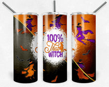 Load image into Gallery viewer, Halloween Witch Stained Glass Peekaboo Split 100 Percent That Witch