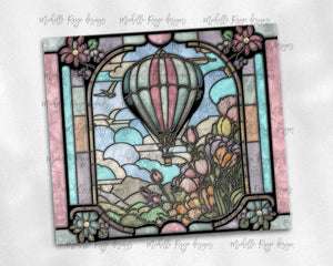Hot air balloon stained glass bundle