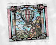 Load image into Gallery viewer, Pastel Hot Air Balloon Stained Glass