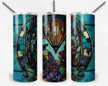 Load image into Gallery viewer, Floral Butterfly Hot Air Balloon Stained Glass